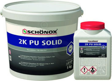 SCHÖNOX 2K PU SOLID Schonox 2K-PU Solid 2-componenten polyurethaan-tegellijm blik 5 kg
