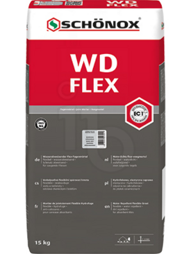 SCHÖNOX WD FLEX Schonox WD Flex waterafwerende flexibele cementvoegmortel antraciet zak 5 kg
